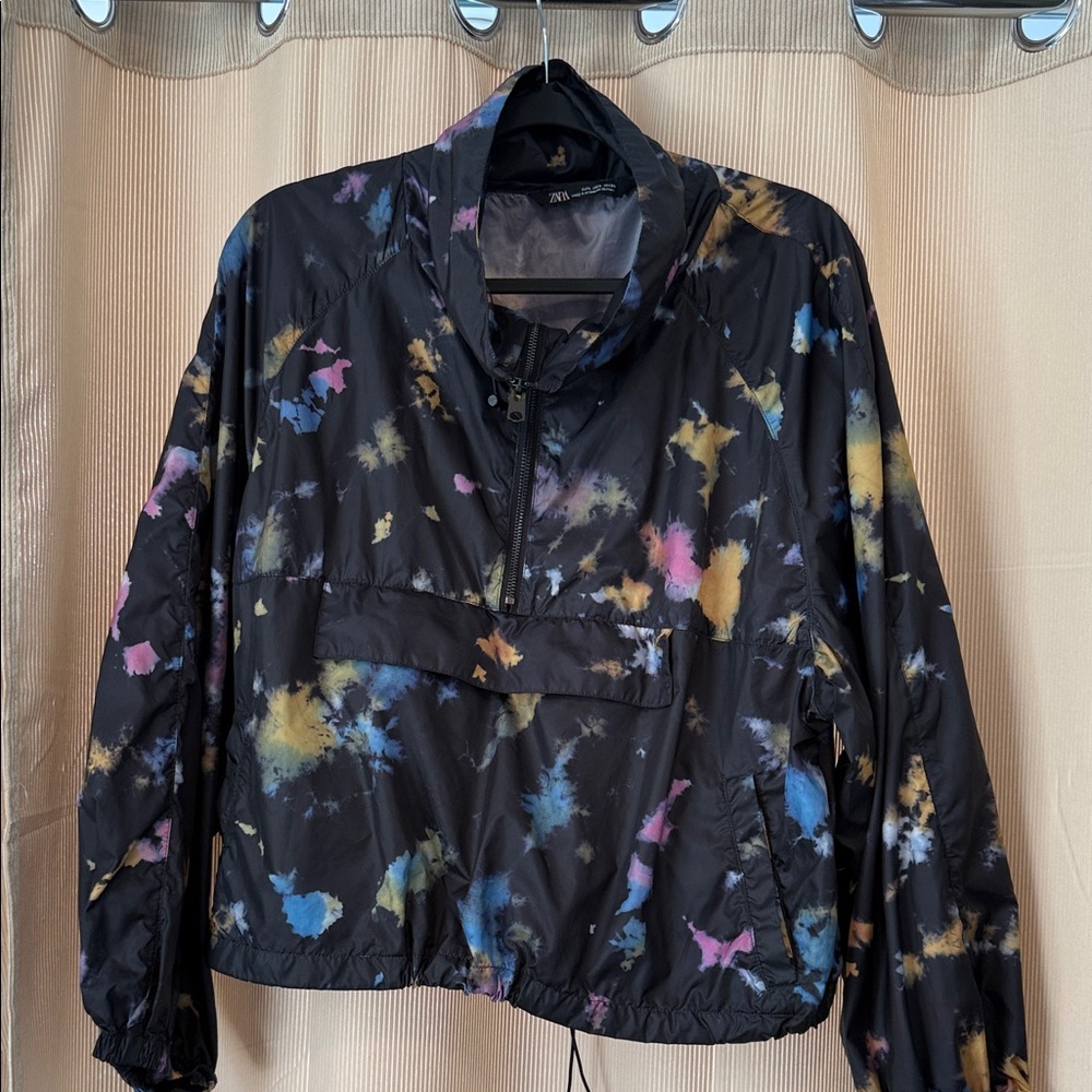 Zara Black Multicolor Women's Ski Jacket